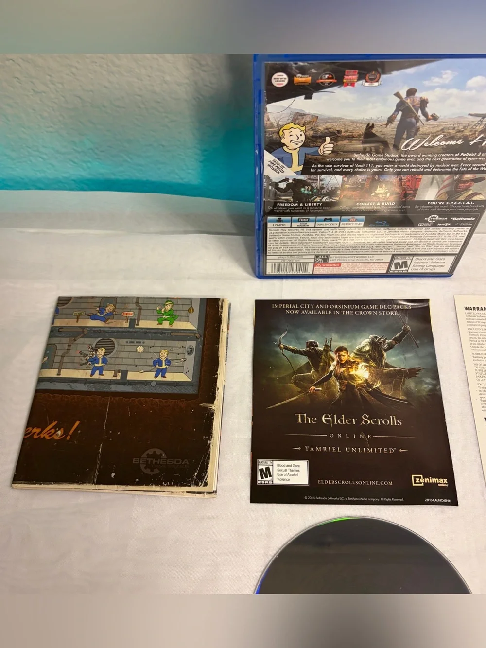 Fallout 4 PS4 Sony PlayStation 4 - 2015 Tested & Works Complete Videogame CIB